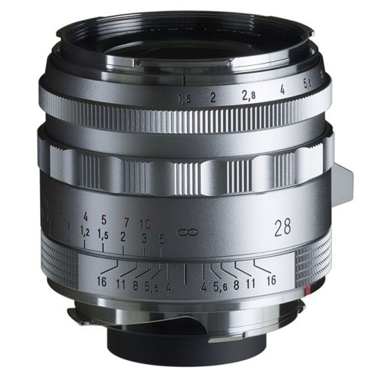 Voigtlander Nokton 1,5/28 mm Type II VM asphérique, argenté